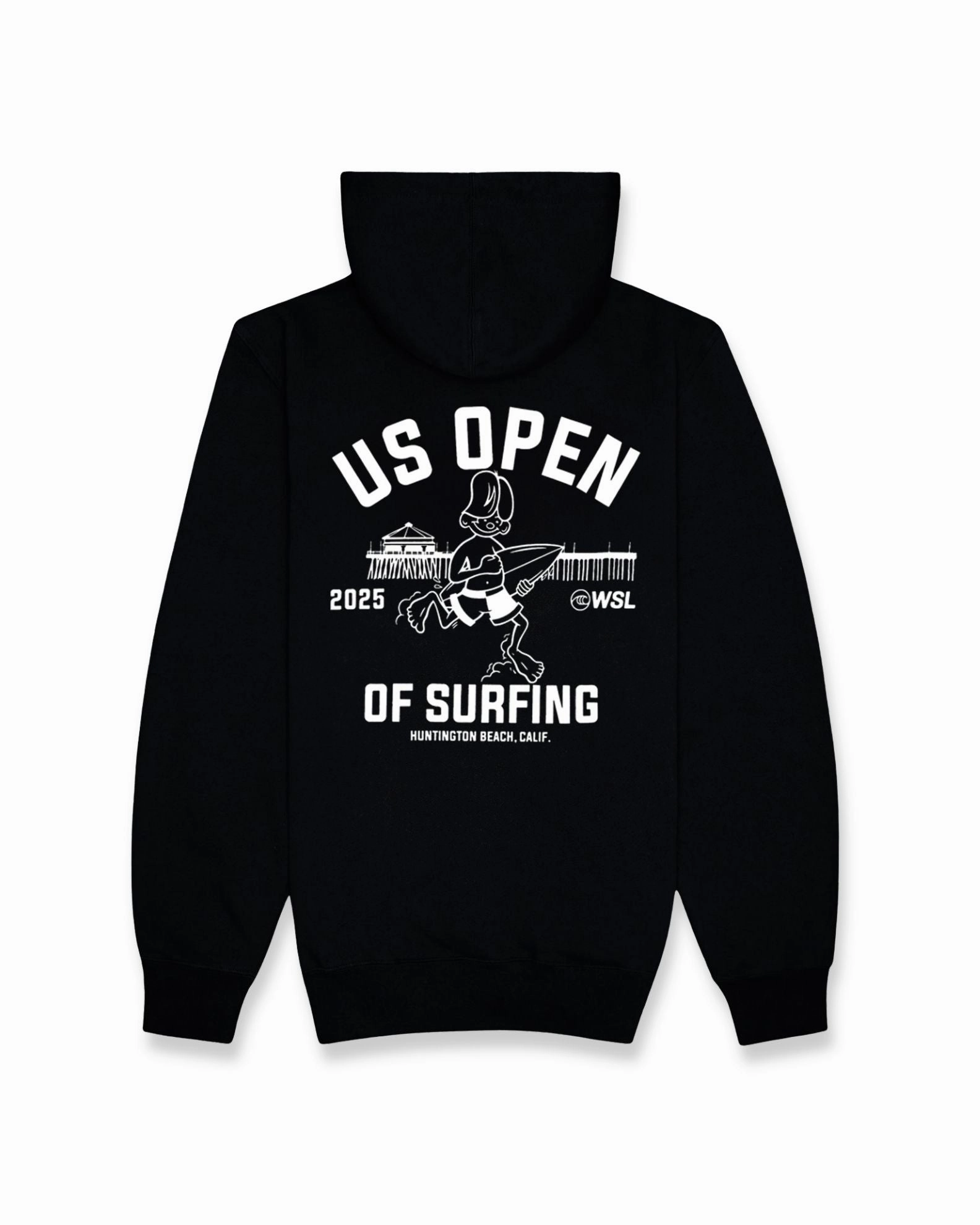Us Open X Jack'S Surfboards 2025 Runner Pullover Hoodie - Black Daily Hot Deal