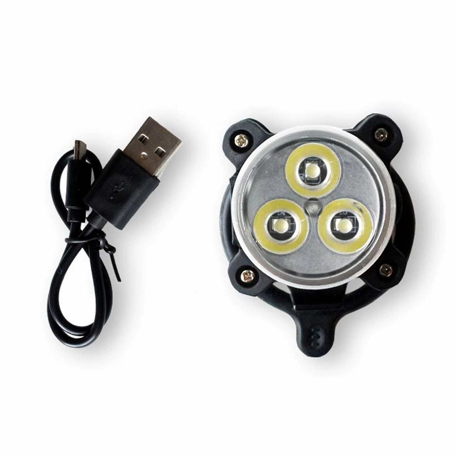 USB 3 Led Eleven Front Light - Black