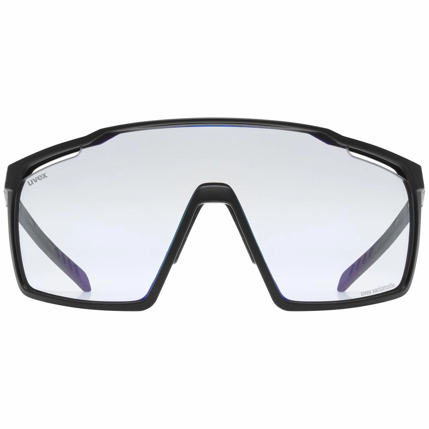Uvex MTN Perform V glasses - Black Matt Variomatic Blue
