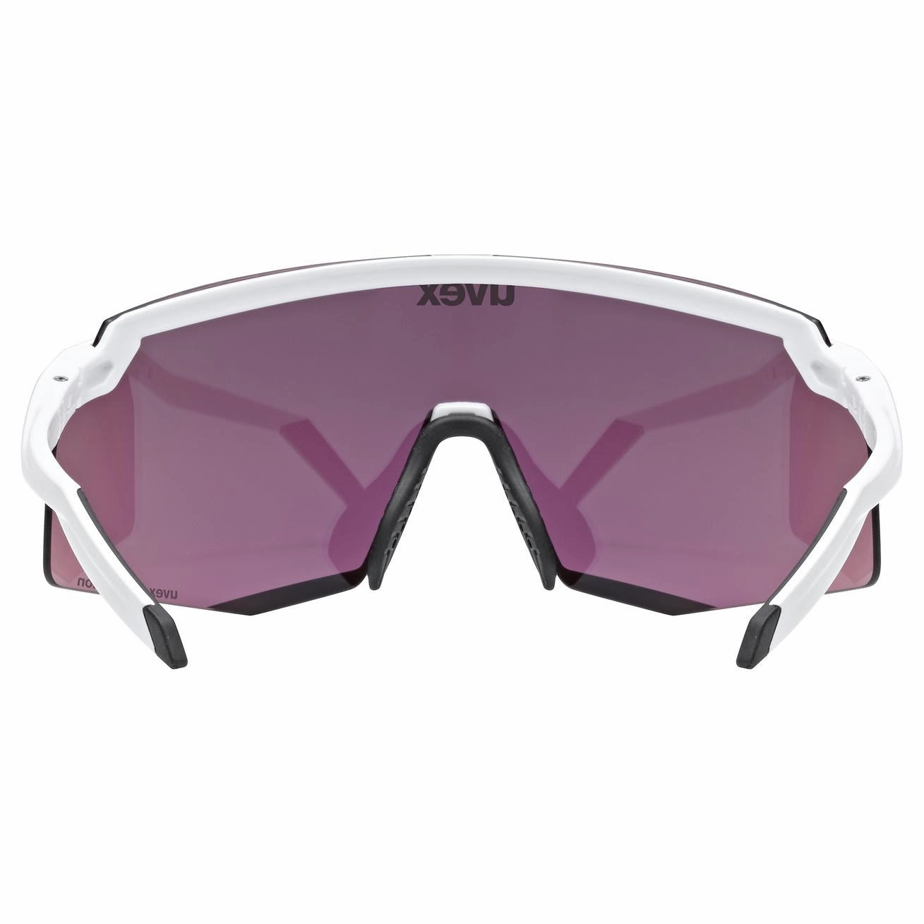 Uvex Pace Stage CV glasses - White Matt Glossy Green