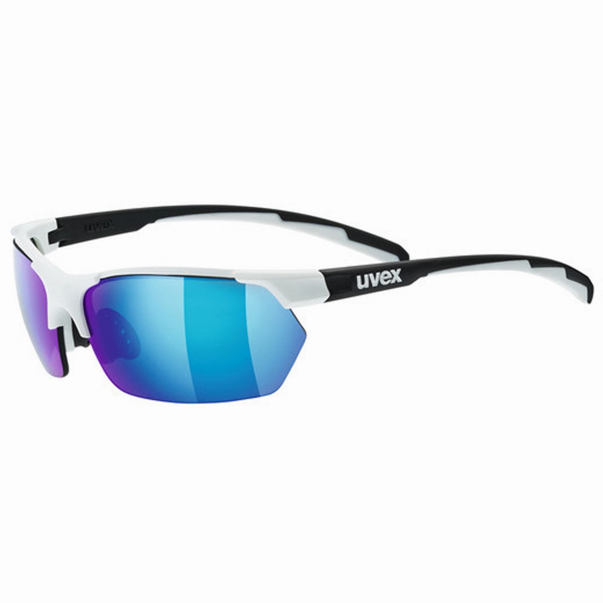 Uvex Sportstyle 114 sunglasses - White black mirror blue