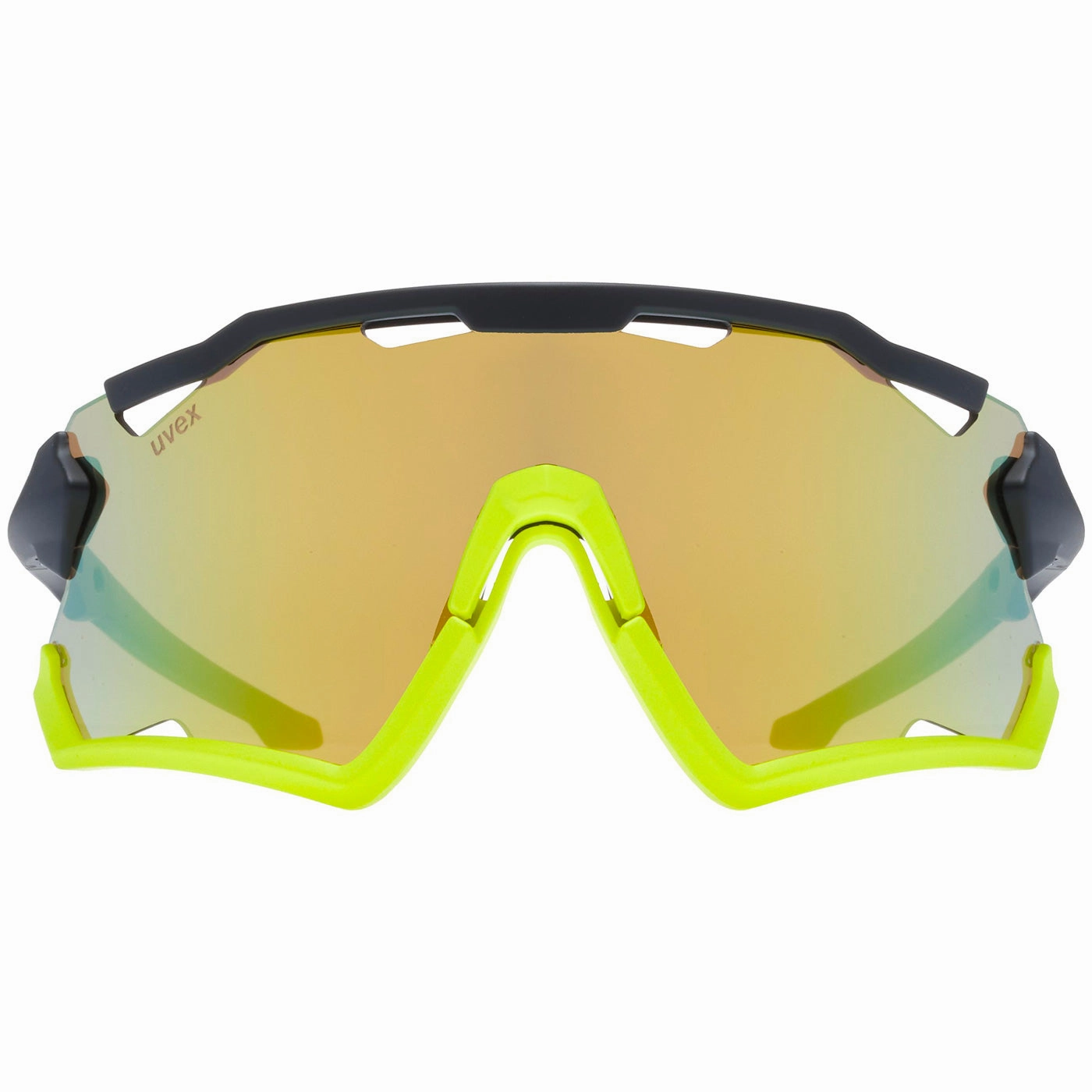 Uvex Sportstyle 228 glasses - Black yellow mirror yellow