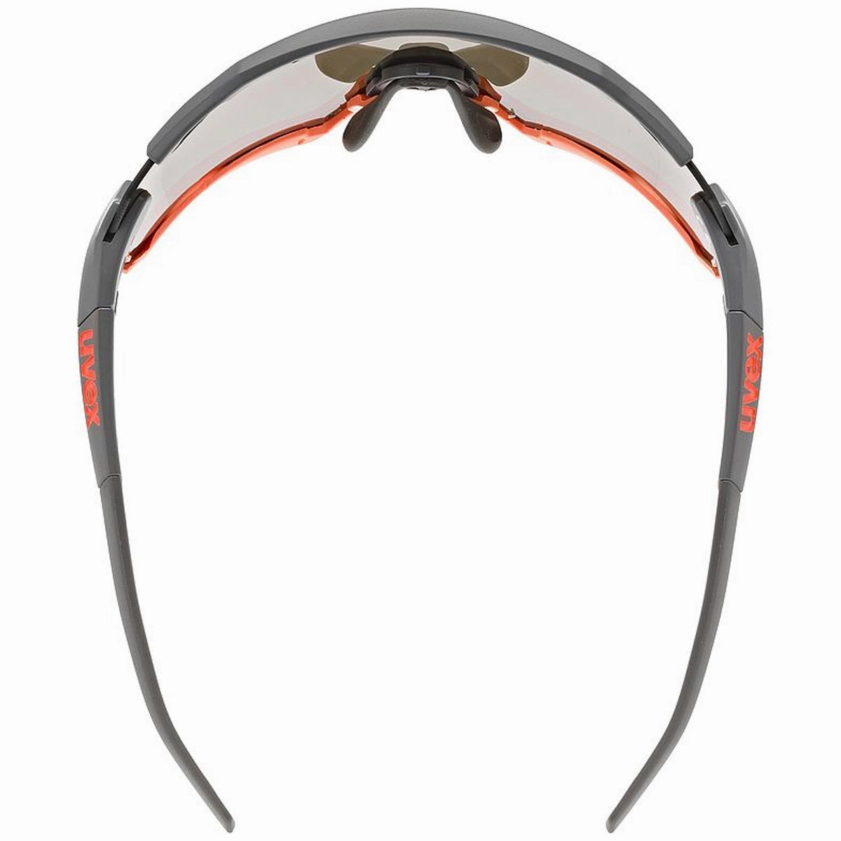 Uvex Sportstyle 228 glasses - Grey orange PC mirror orange