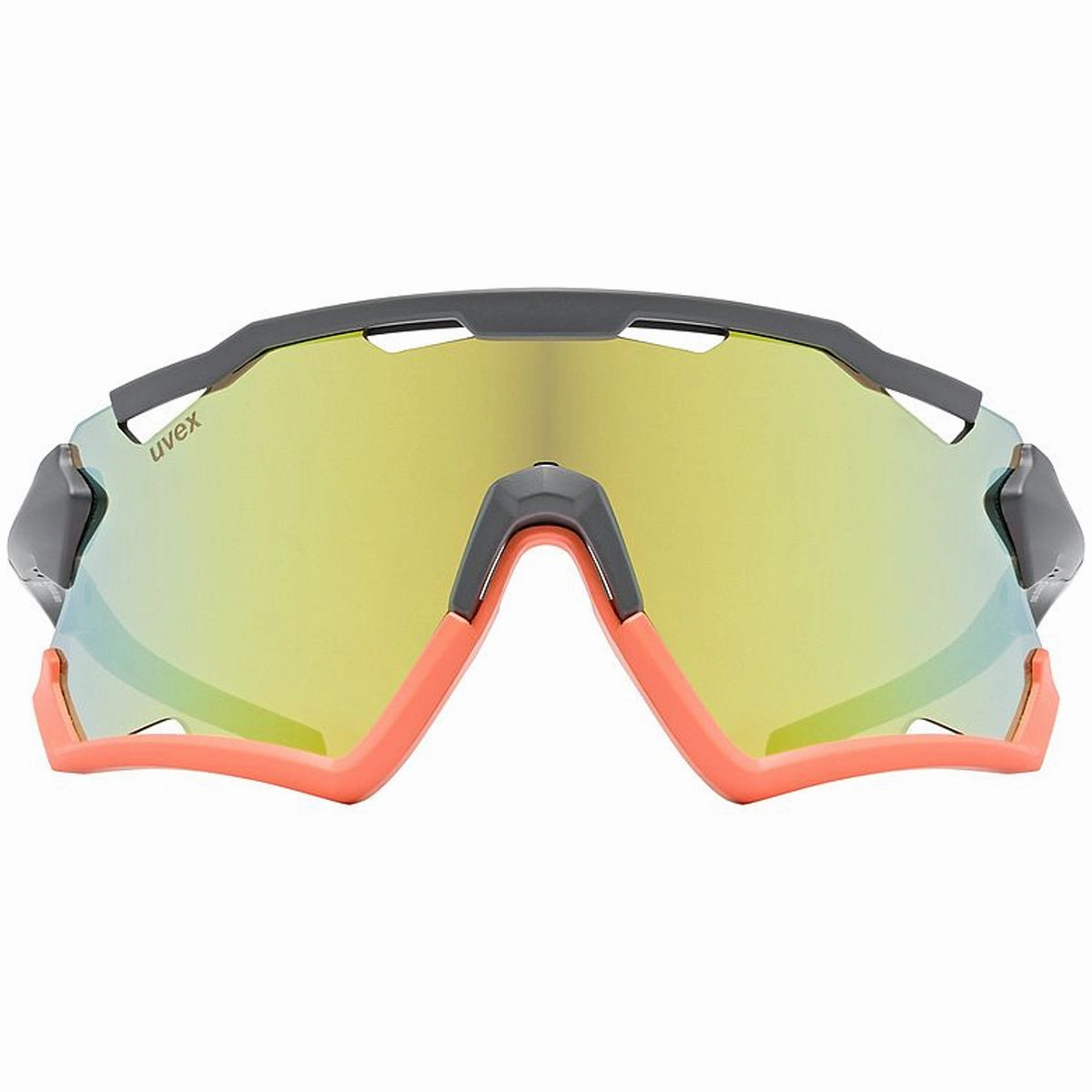 Uvex Sportstyle 228 glasses - Grey orange PC mirror orange