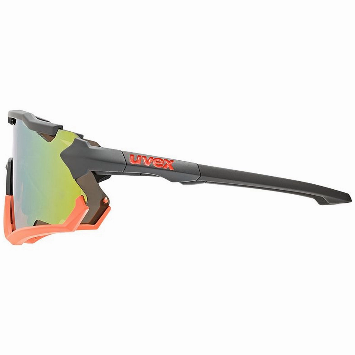 Uvex Sportstyle 228 glasses - Grey orange PC mirror orange