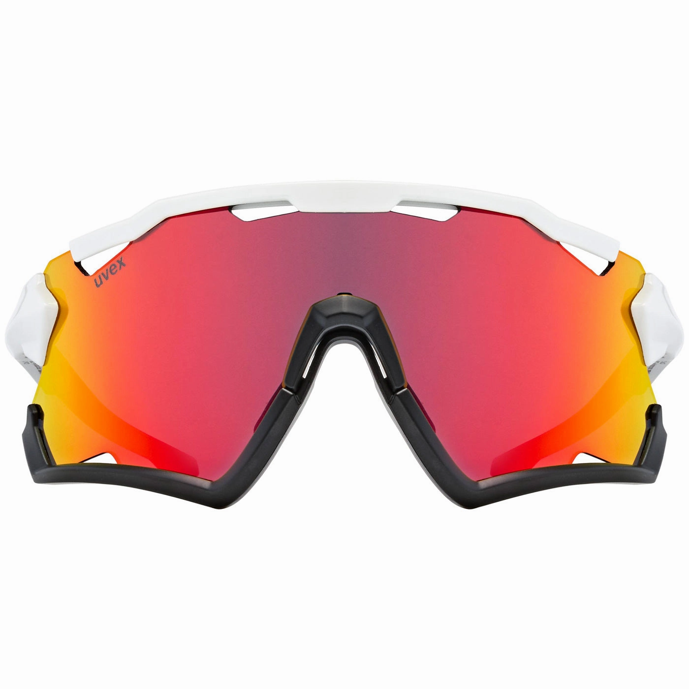 Uvex Sportstyle 228 glasses - White black mirror red