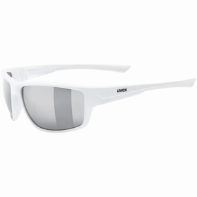 Uvex Sportstyle 230 Glasses - White mat Mirror silver 