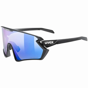 Uvex Sportstyle 231 2.0 P glasses - Black Matt Polavision Blue