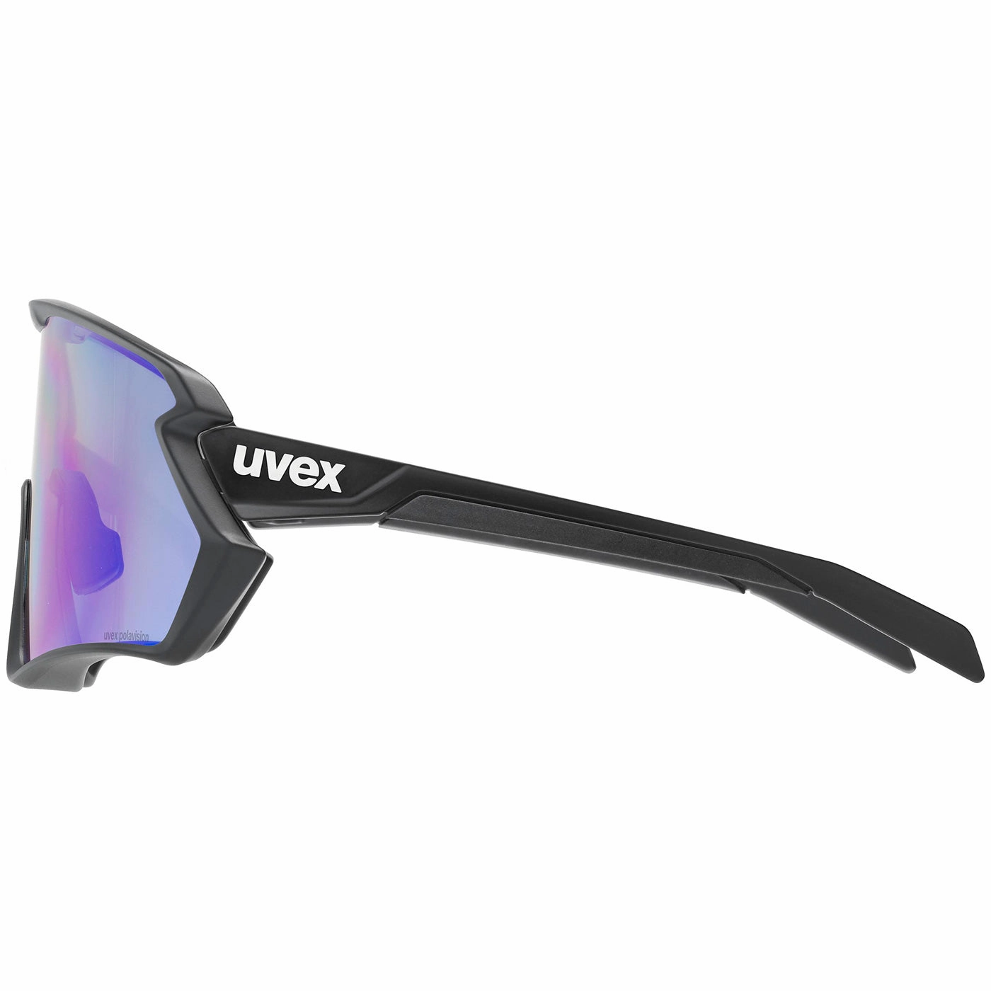 Uvex Sportstyle 231 2.0 P glasses - Black Matt Polavision Blue