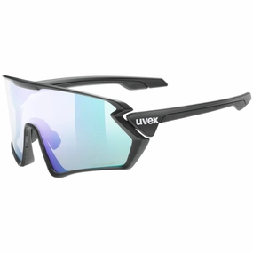 Uvex Sportstyle 231 V glasses - Black mat Variomatic green