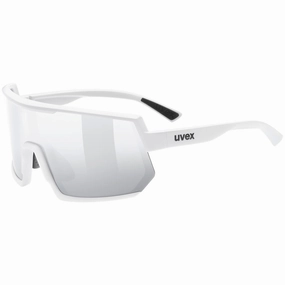 Uvex Sportstyle 235 glasses - White mat Mirror silver