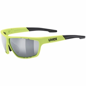Uvex Sportstyle 706 sunglasses - Fluo yellow mirror silver