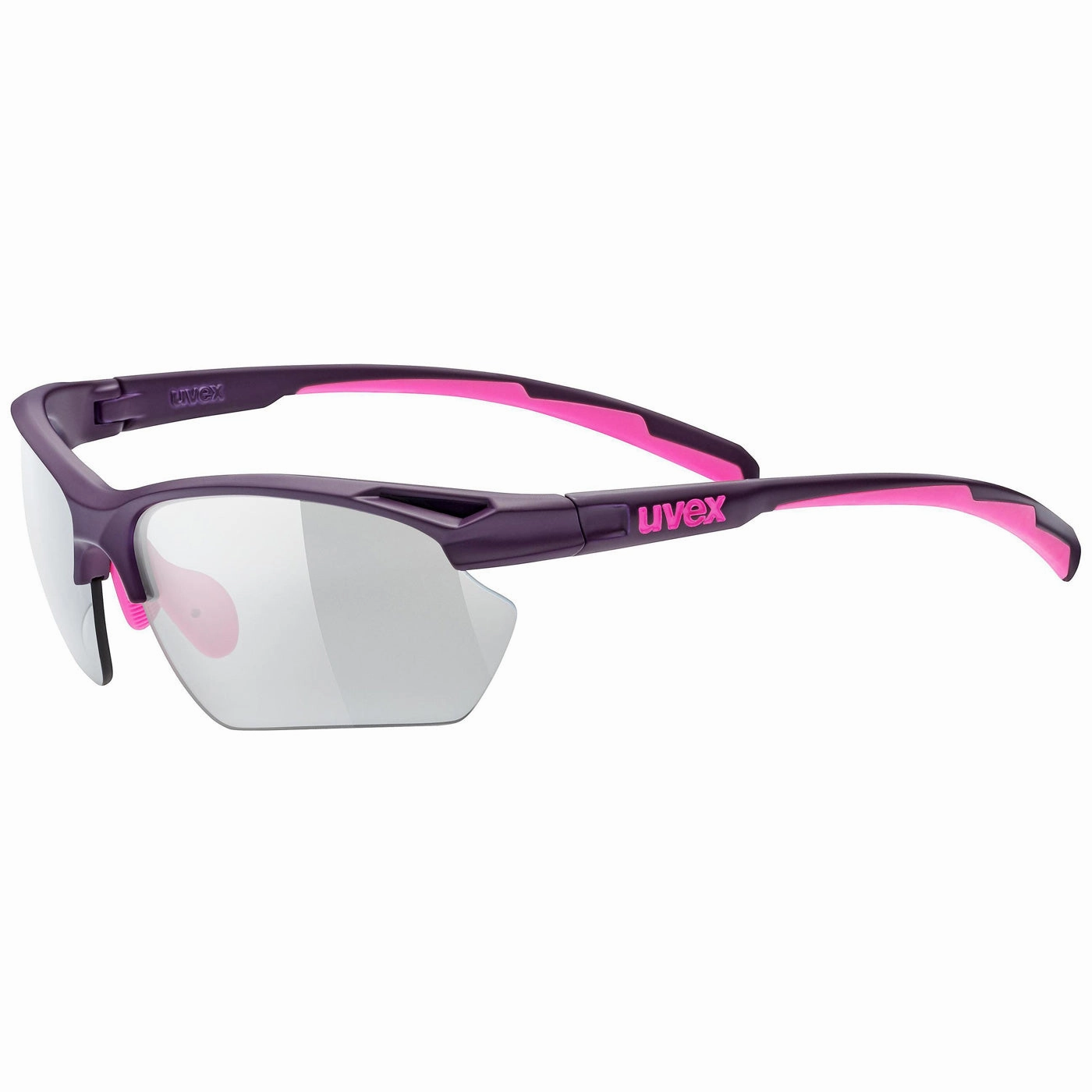 Uvex Sportstyle 802 V Small Glasses - Purple Variomatic smoke