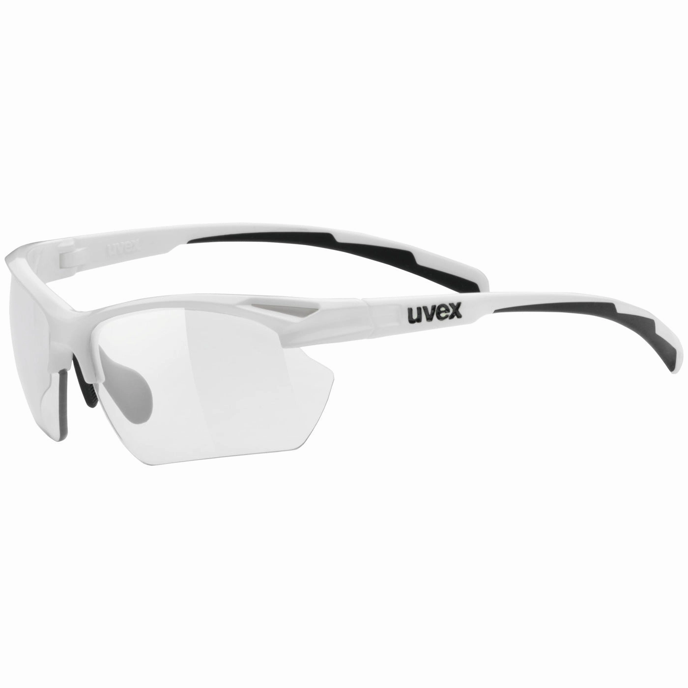Uvex Sportstyle 802 V Small Glasses - White Variomatic smoke