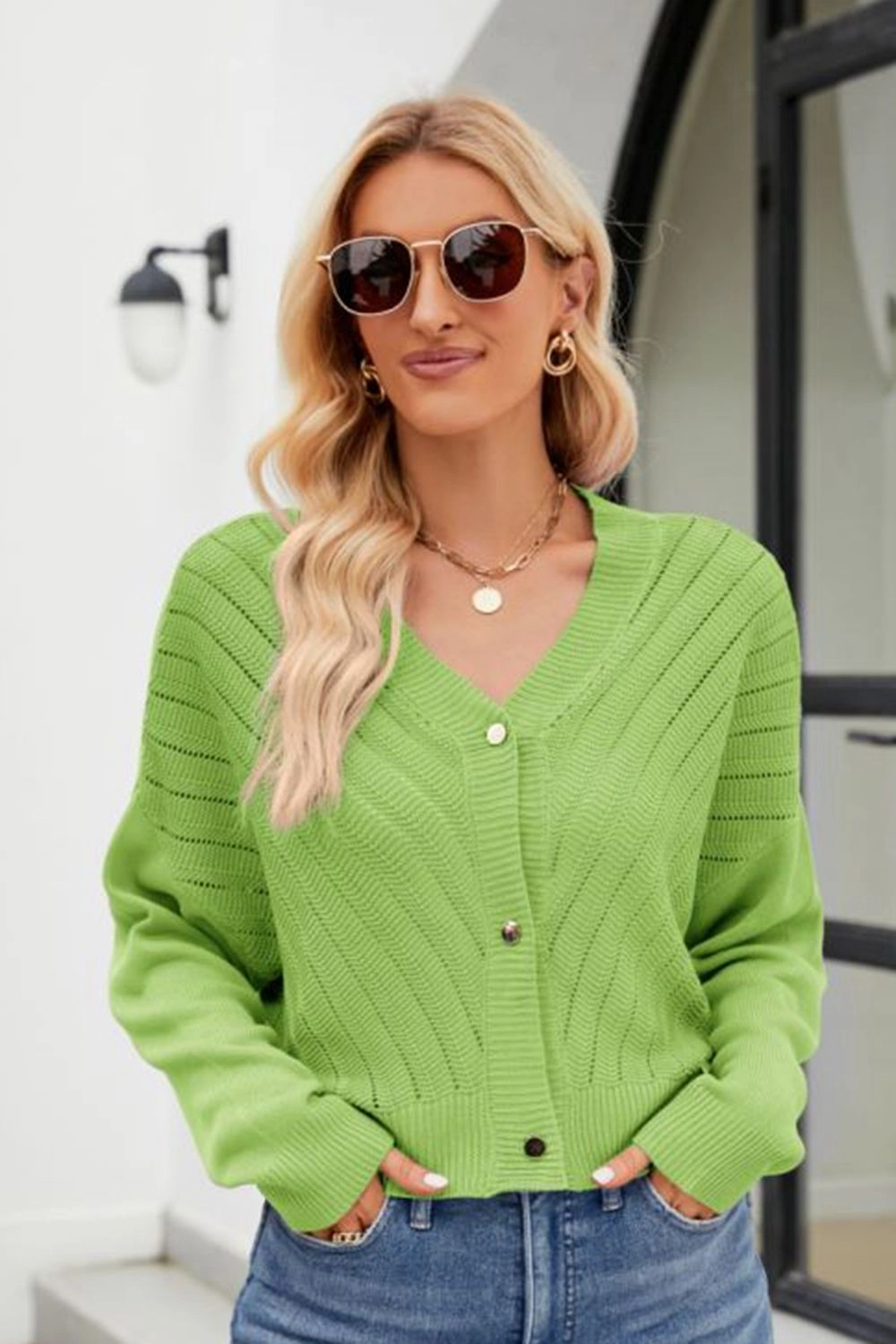 V-Neck Button Down Cardigan Today Only Discount Alert Exclusive Holiday Deal