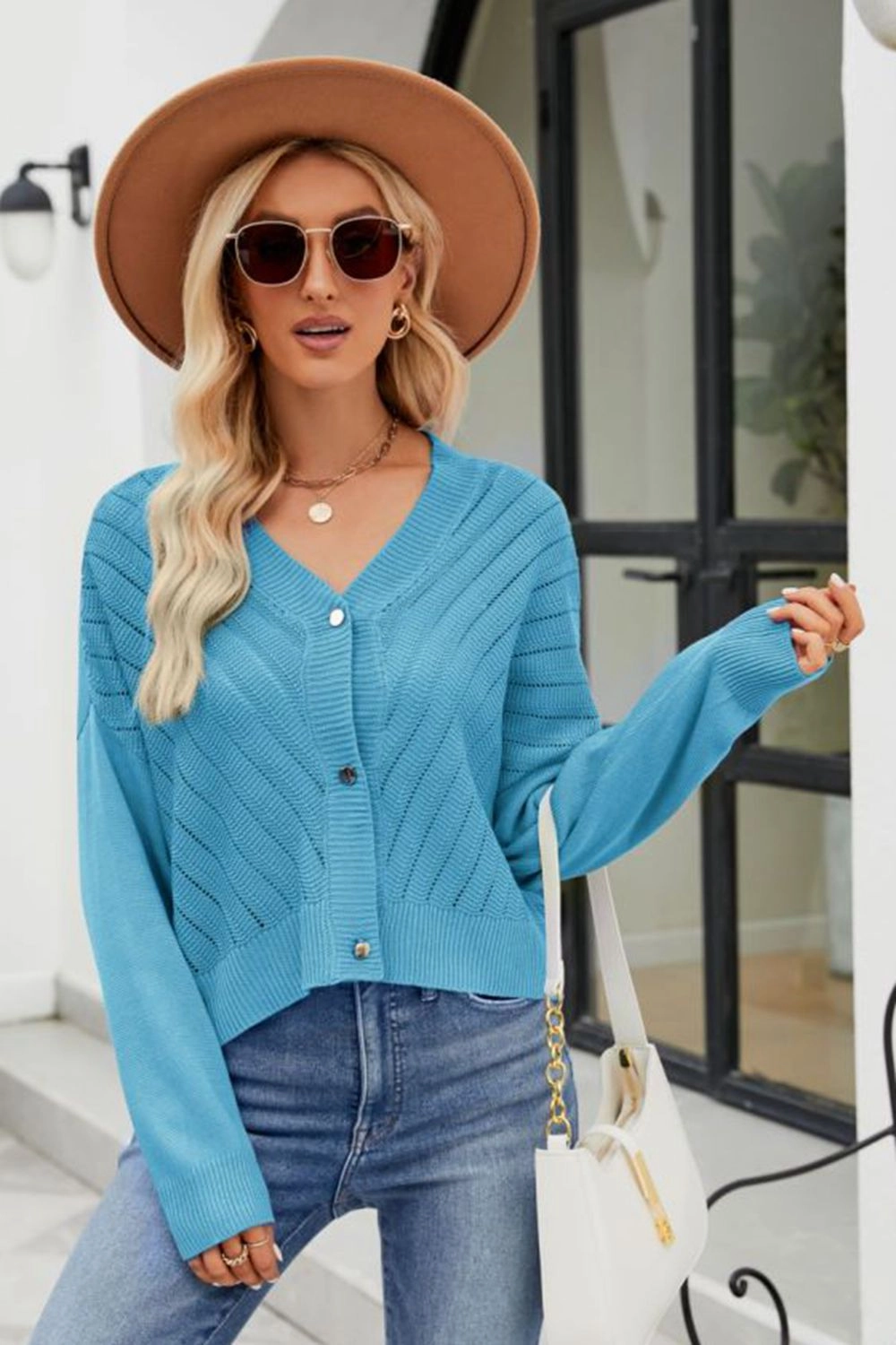 V-Neck Button Down Cardigan Online Exclusive Steal
