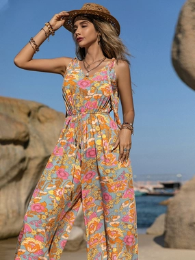Todays Special Savings Dont Miss These Savings V-Neck Wide Leg Jumpsuit