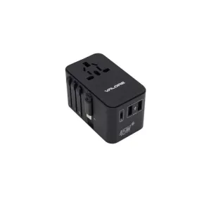 Hot Deal Alert Valore Pd45W Universal Travel Adaptor With Retractable Cable (Uta-001)