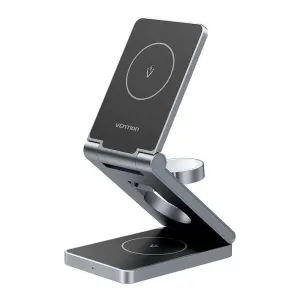 Mega Hot Offer Clearance Sale Vention 3-In-1 15W Wireless Charger Stand With Magsafe