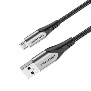Vention Coahf Cotton Braided Usb 2.0 A Male To Micro-B Male 3A Cable Gray 1M Save Today Only Best Price Today