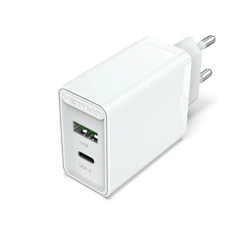 Big Clearance Event Vention Fbbw0 Two Port Usb(A C) Wall Charger (18W/20W) Eu Plug White