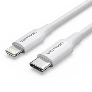 Hot Sale Today Surprise Discount Today Vention Lajwf Usb 2.0 Type-C Male To Lightning Male 3A Cable White 1M