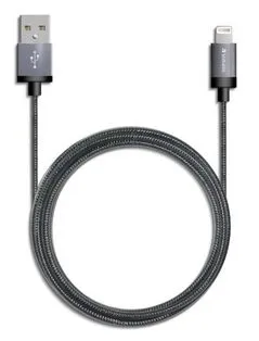 Verbatim 64530 Metallic Charge &Amp; Sync Lightning Cable (Apple Certified) - Space Grey Special Deals Online