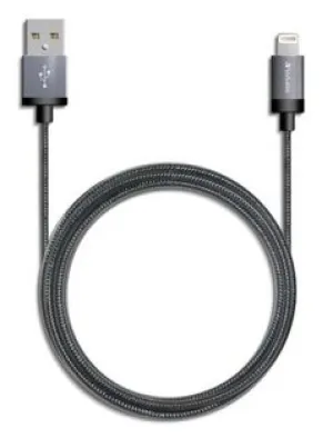 Verbatim 64530 Metallic Charge &Amp; Sync Lightning Cable (Apple Certified) - Space Grey Special Deals Online