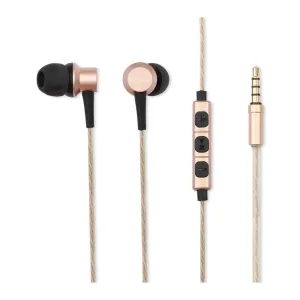 Verbatim 65304 Metallic In-Ear Earphone With Mic - Gold Mega Discount Event Today Only Discount