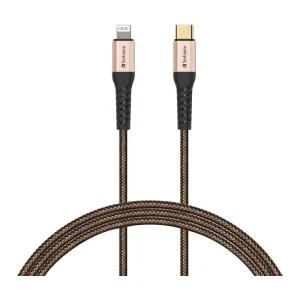 Shop Save Big Verbatim 66049 Type C To Lightning Cable With Kevlar 120Cm Gold