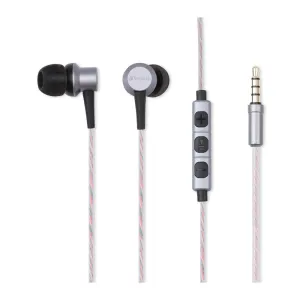 Best Price Today EndofWeek Deals Verbatim Metallic In-Ear Earphone With Mic - Grey
