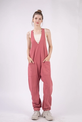 Deal Frenzy Today MustHave Gift Ideas Very J  Plunge Sleeveless Jumpsuit With Pockets