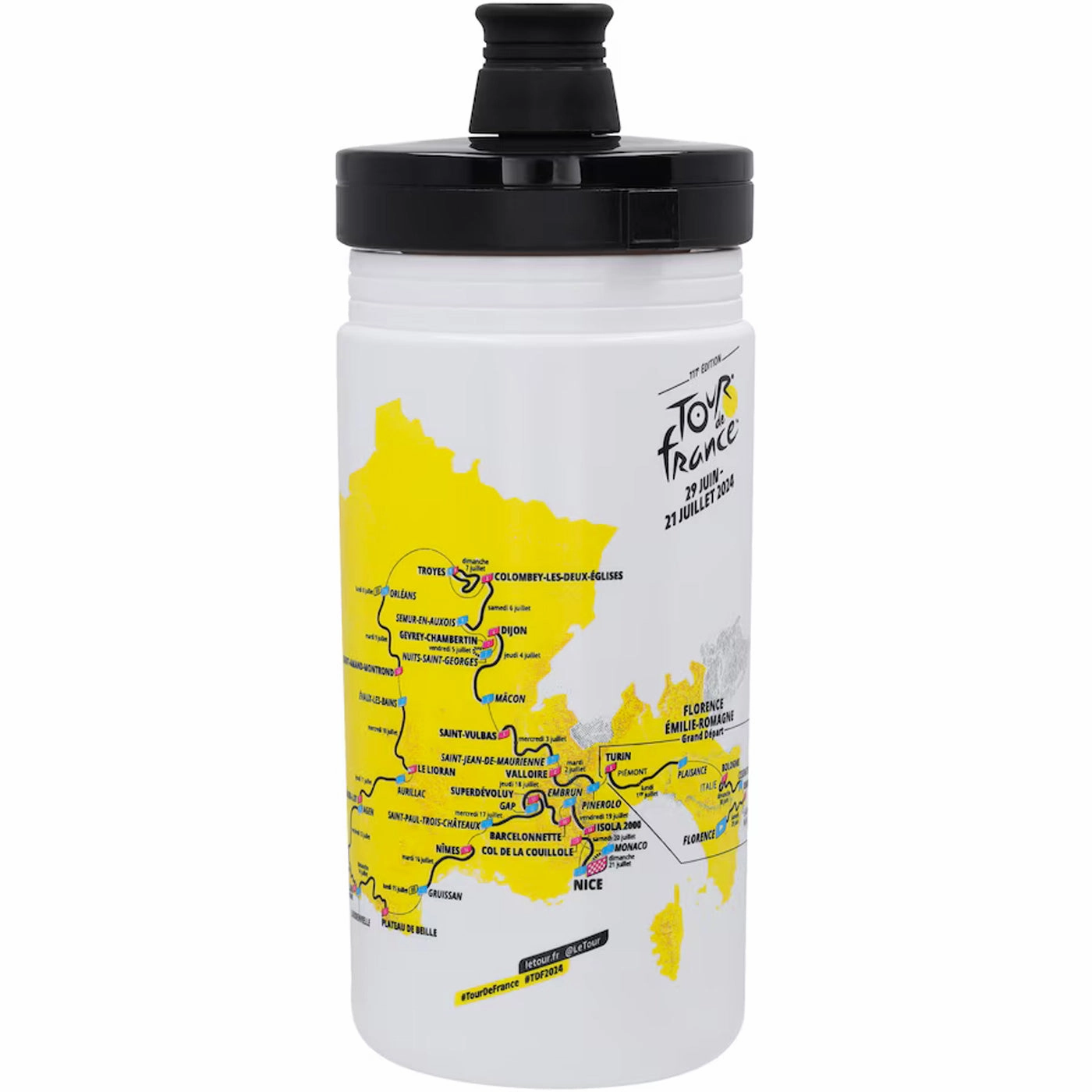 Water bottle Tour de France Route 2024 - White