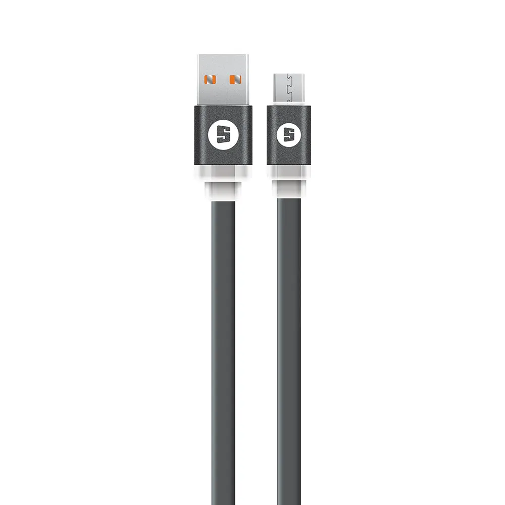 Today Only Hot Sale Space Micro-Usb To Usb 200Cm Noodle Cable - Black