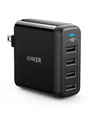 Surprise Discount Today Anker Powerport 40W 4-Port Usb Wall Charger - Black
