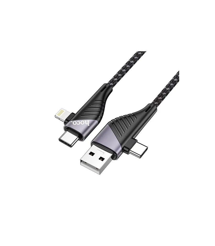 Hoco U95 4 In 1 Multifunction Pd Fast Charging Data Cable Hot Deals Today