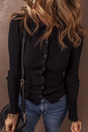 Hot Offer Inside Shop Smart Deals Button Up Collared Neck Cardigan