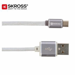 Gift Ideas Galore Skross Micro Usb Cable - Steel Line
