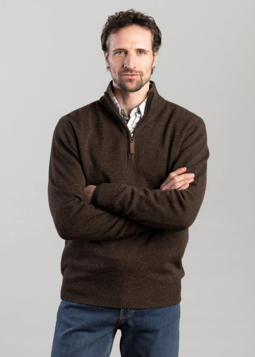 Flash Offer Today Limited Time Offer Lewis Lambswool 1/4 Zip Jumper