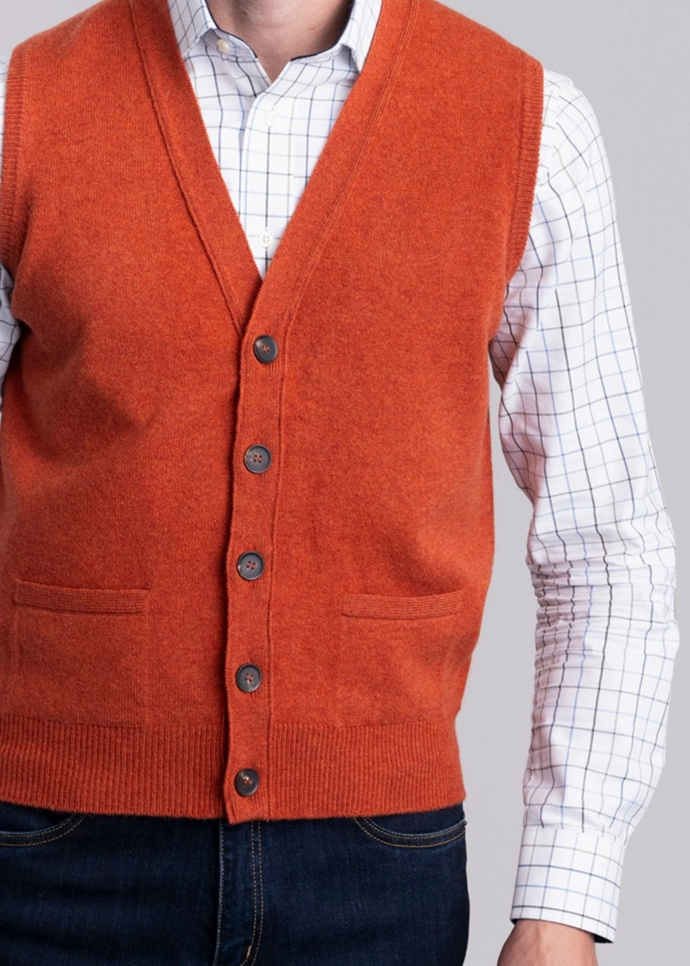 Today Only Special Perfect Gift Sale Lambswool 2 Ply Waistcoat