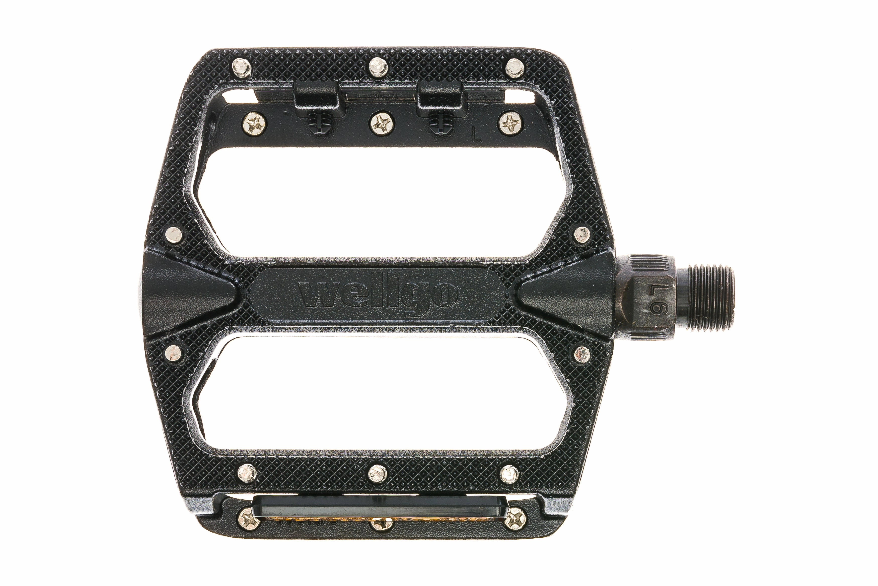 Wellgo Platform Pedals w/ Replaceable Pins Black