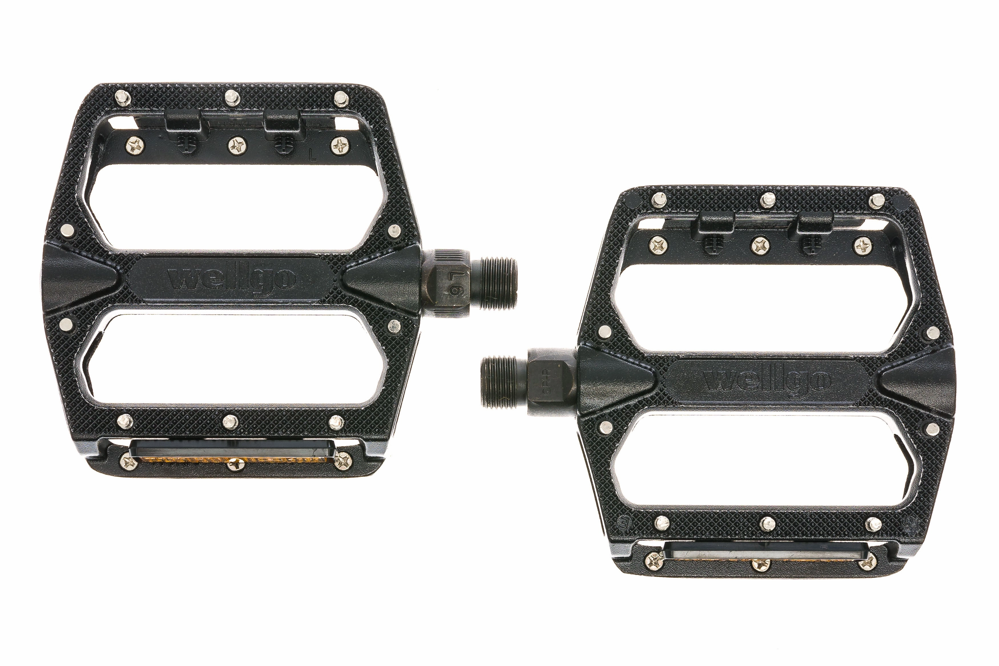 Wellgo Platform Pedals w/ Replaceable Pins Black