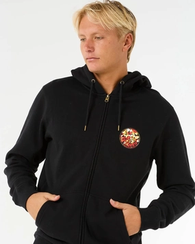 Wettie Passage Icon Zip Through Hoodie - Black Dont Wait Save Todays Special Picks