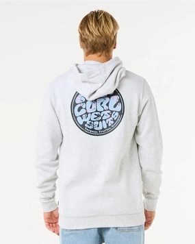 Shop Today Save Wettie Passage Icon Zip Through Hoodie - Heather Grey