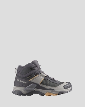 Womens Salomon X Ultra 5 Mid Gtx Shoes - Nine Iron/Gull/Soft Clay Trending Now Discount Mega Discount Event