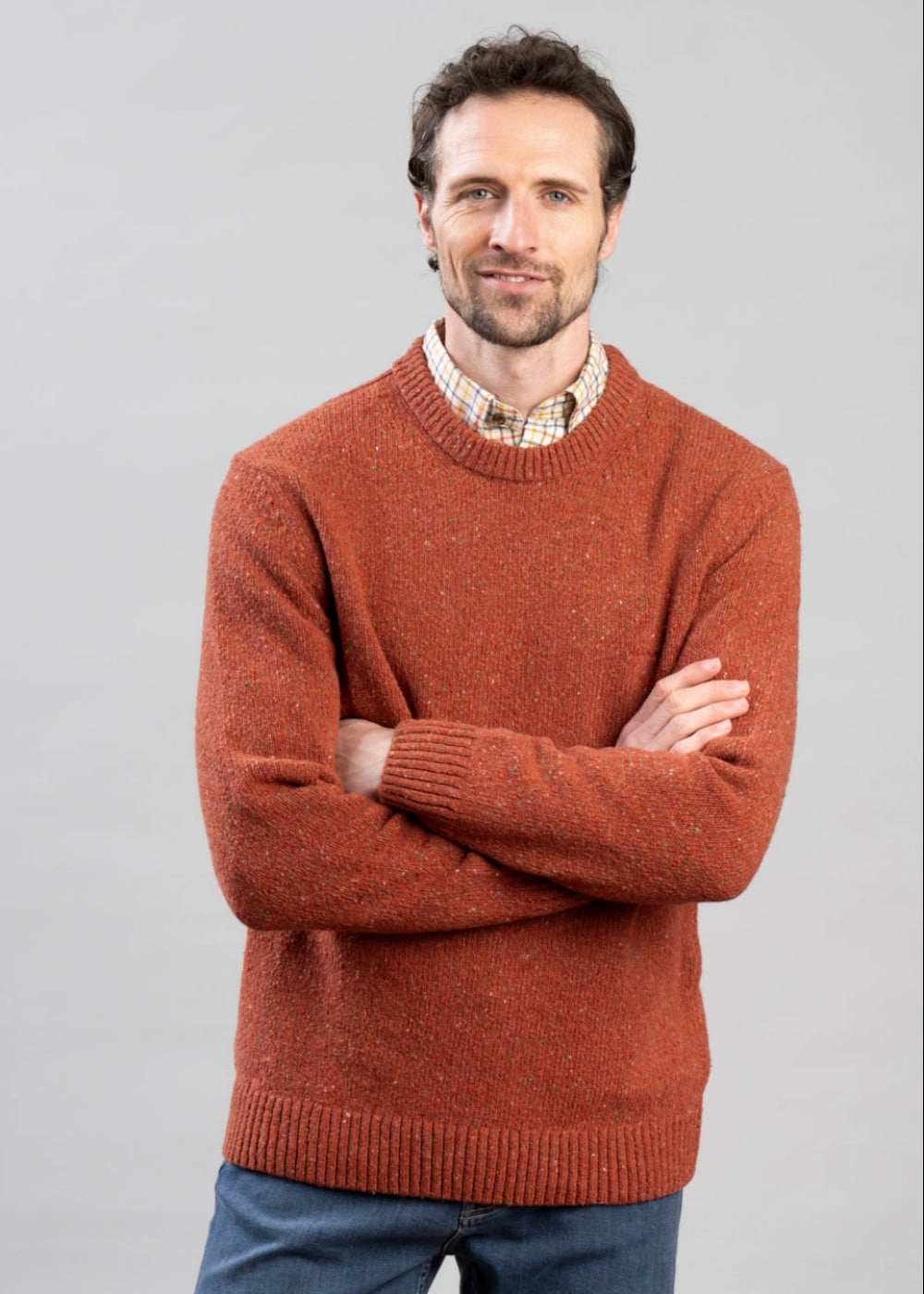 Wool Blend Neps Crew Neck Big Sale Today
