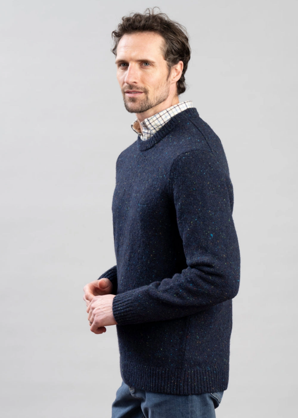 Wool Blend Neps Crew Neck Special Steal Event Shop the Best Deals