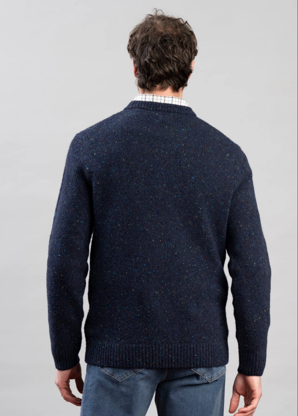 Grab Save Today Wool Blend Neps Crew Neck