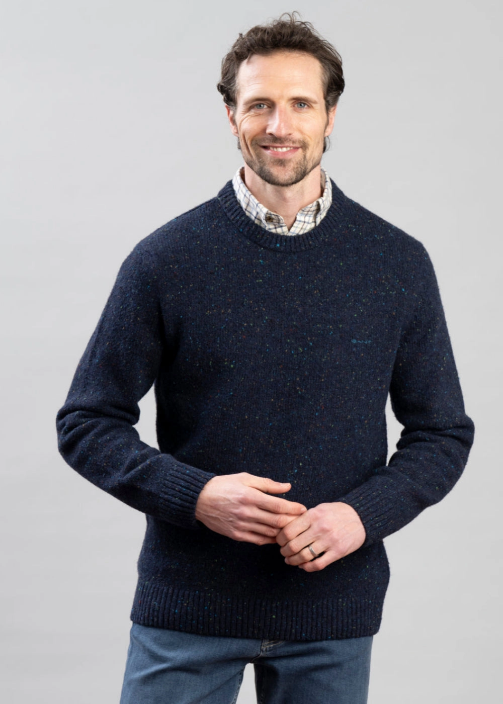 Online Deal Frenzy Wool Blend Neps Crew Neck