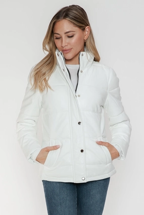 Ymi Pocketed Zip Up Turtleneck Puffer Jacket Hot Item Clearance Today Only Discount